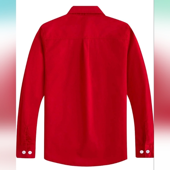 Nwot Spring&Gege Boys' Long Sleeve Dress Shirts Formal Uniform Woven Solid 2T - Picture 2 of 7